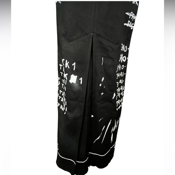 H&M Basquiat x Ev Bravado & Téla D'Amore LONG DENIM CORSET-STYLE DRESS Small NWT - Picture 14 of 16